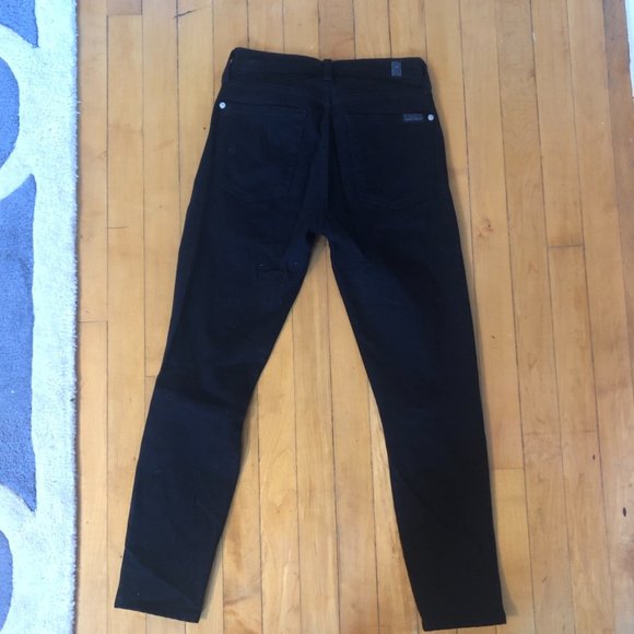 Like New! 7FAM "The Skinny" Black Jean - Size 24 - Picture 6 of 7